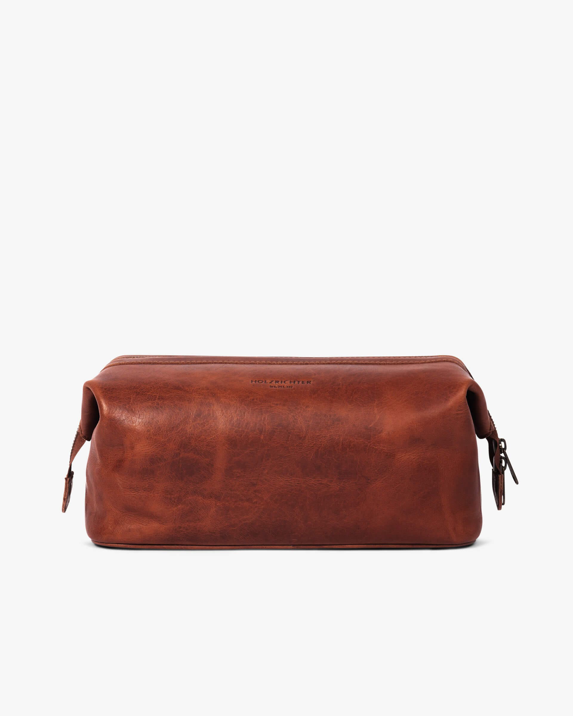 Kulturtasche No 5-2 (L) Farbe: Cognac